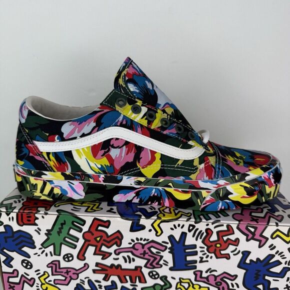 NEW VANS Kenzo x OG Old Skool LX Floral Green True White Men’s‎ Size 9 Rare - Picture 1 of 11